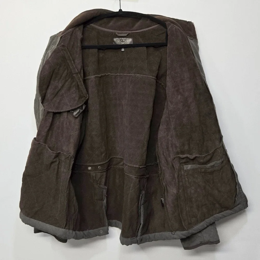 Mens XL Quilted Barn Chore Field Jacket Coat‎ Brown Equestrian Hunting Heritage
